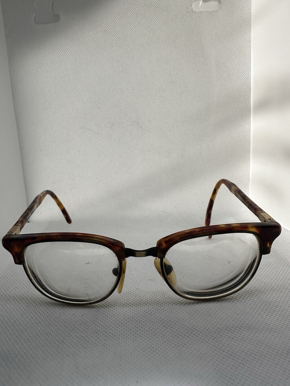 BerDel Sferoflex Eyeglasses Frames Tortoise Clubmaster Italy Vintage 1990s 150